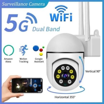 WiFi surveillance camera with motion tracking.