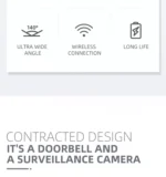 Doorbell with camera and wireless features.