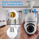 Smart bulb camera with E27 base installation.