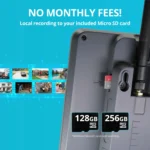 Camera with micro SD card slots.