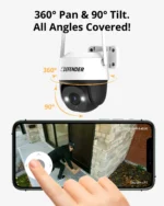 Security camera with mobile app control.