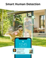 Smart human detection technology in action outdoors.