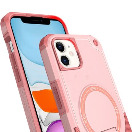 Pink phone case with camera protection.