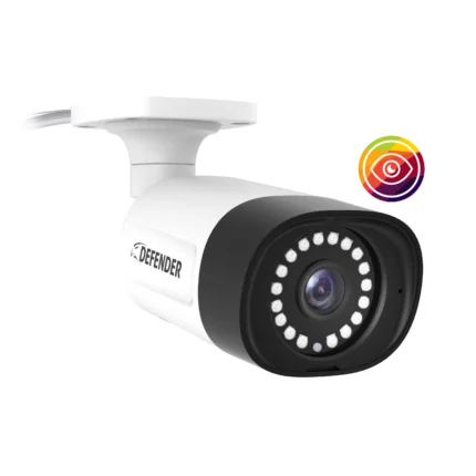 Security camera with night vision capability.