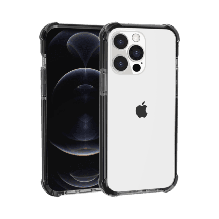 Clear phone case on a smartphone.