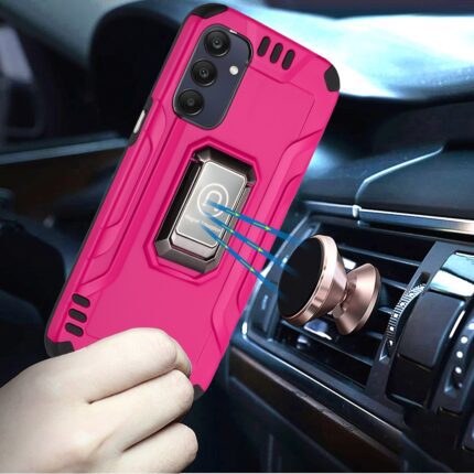 Phone case with magnetic car mount holder.