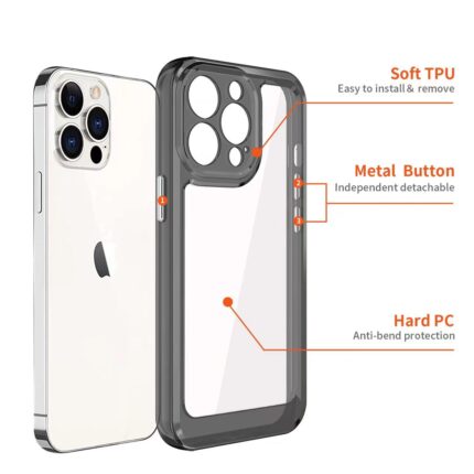 iPhone case with TPU and hard PC.