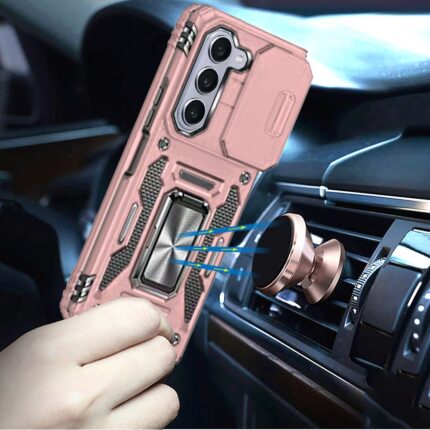 Phone case with magnetic car mount holder.