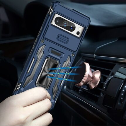 Phone case with car magnetic holder.