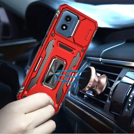 Phone case with magnetic car mount holder.