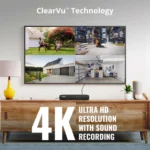4K Ultra HD display with ClearVu Technology.