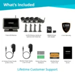 Home security system components and accessories.