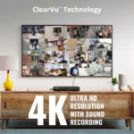 4K Ultra HD TV with ClearVu Technology.