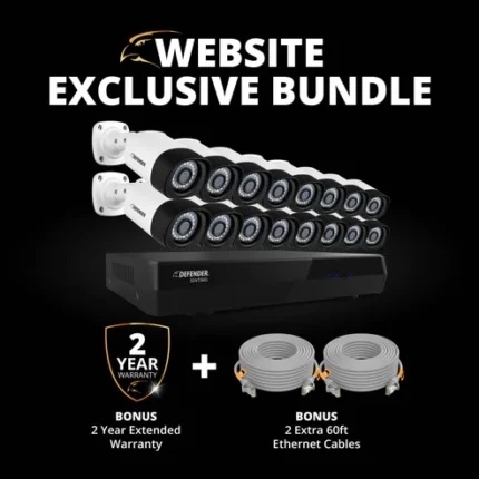 Security camera system bundle with bonuses.