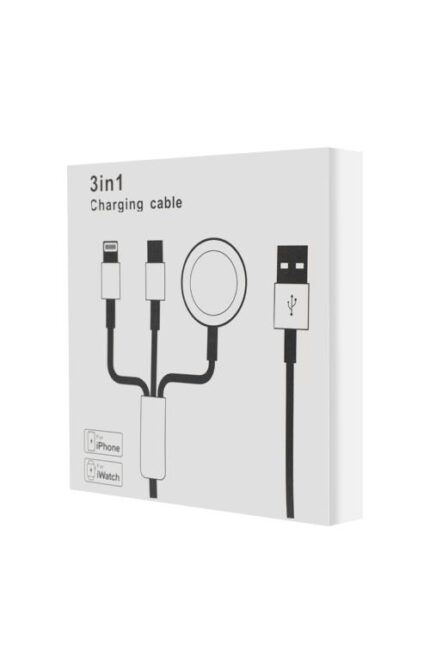 3-in-1 charging cable packaging.