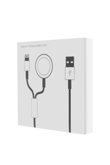 Magnetic charging cable packaging, 2m length.