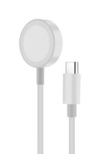 Magnetic charger with USB-C connector cable.