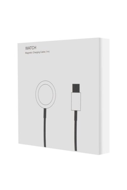 Watch magnetic charging cable packaging.