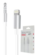 Lightning to AUX audio adapter cable, 6FT.