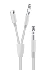 Dual audio and USB-C adapter cable.