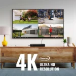 4K Ultra HD resolution TV display.