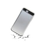 A smartphone case appearing to crack the surface beneath it.