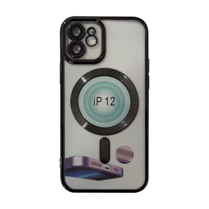 Magnetic Wireless Charging TPU Bumper Case For iPhone 14 In Black