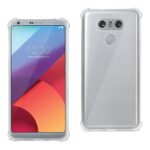Clear protective case on a modern smartphone showing front and back.