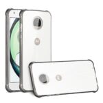 Transparent smartphone cases displaying sleek phone design and camera features.