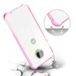Pink and transparent phone case with a sliding camera cover.