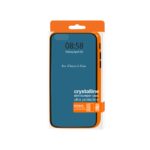 Blue Crystalline flip cover for Nokia 8.1 in orange packaging.