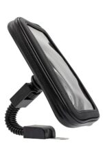 Phone holder with flexible mount stand.