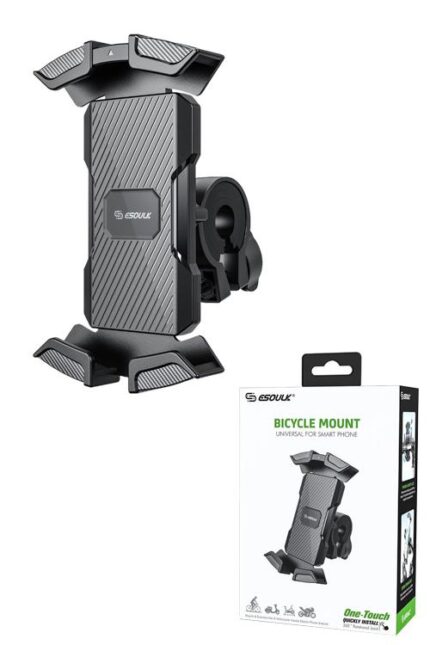 Bicycle smartphone mount with packaging box.