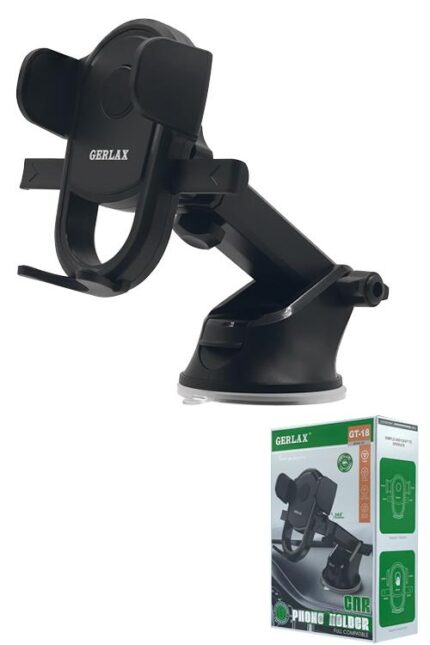 Black car phone holder with packaging box.