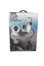 Cup holder phone mount packaging display.