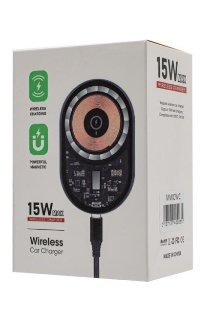 Wireless car charger box, 15W.