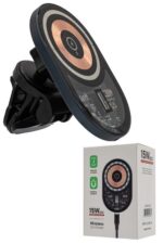 Wireless car charger with packaging box.