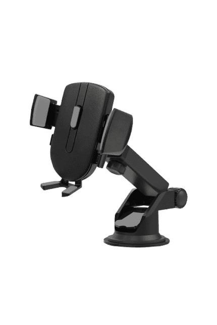 Black adjustable car phone mount holder.