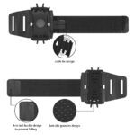 Adjustable black wrist mount with secure locking and anti-slip design.