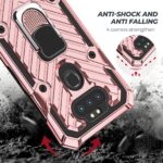 Rugged pink phone case with anti-shock and anti-falling features.