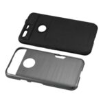 Two black smartphone protective cases shown from different angles.