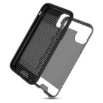 Two black phone cases designed for protection and style.