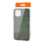 Green rugged phone case in retail packaging.