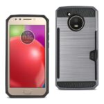 Rugged smartphone with durable protective case shown front and back.