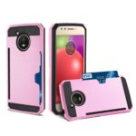 Pink and black rugged phone cases for Motorola smartphones.