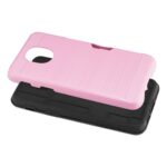 Pink and black dual-layer phone case with textured grip.