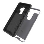 Two black smartphone protective cases shown side by side.