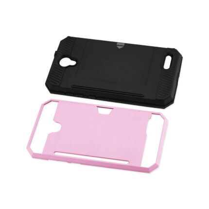 Black and pink protective phone cases for smartphones.