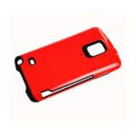 Red protective phone case with camera cutout.