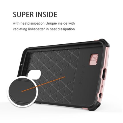 Protective phone case with heat dissipation design and liquid silicone inside.